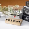 Inspirational Gifts for Women, Wooden Block Calendar for Desk, Motivational