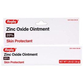 Rugby Zinc Oxide Ointment 20% Skin Protectant - 1.05 Oz