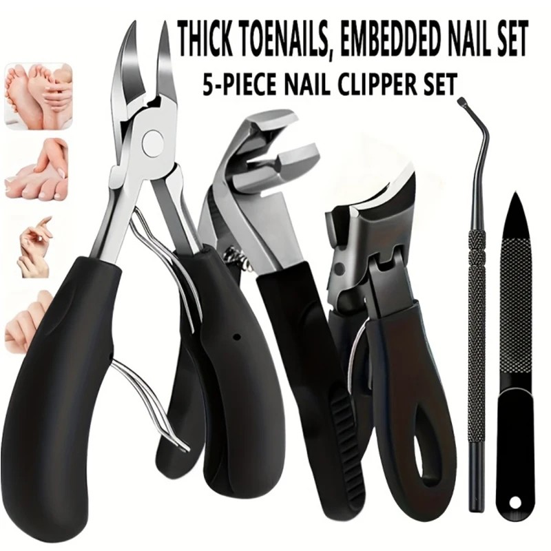 Stainless Steel Nail Clipper for Fingernail & Toenail Care –