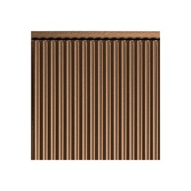 FASÄDE Rib Decorative Vinyl Backsplash Panel in Oil-Rubbed Bronze (6X6 Inch Sample)