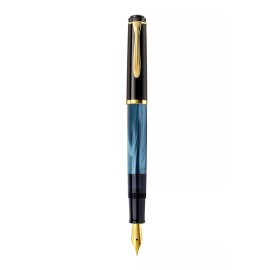 Pelikan M200 Pearl Blue Fountain  Pen - EF Nib Extra fine nib