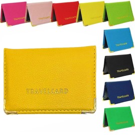 Travel Card Bus Pass Holder Credit Card ID Card Wallet Cover Case Holder for Men & Women Mustard Color Card Cases & Money Organisers Oyster Card Holder Wallet Cover Case Unisex Soft Leather