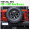 for Ford Bronco Spare Tire Mount License Plate Frame with