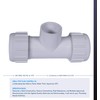 Midline Valve 597DU100 PVC Compression Tee Pipe Fitting with Solvent