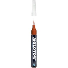 MOLOTOW GRAFX Aqua Ink Soft Liner Brush Pump Marker, Brown, 1 Each (727.019)