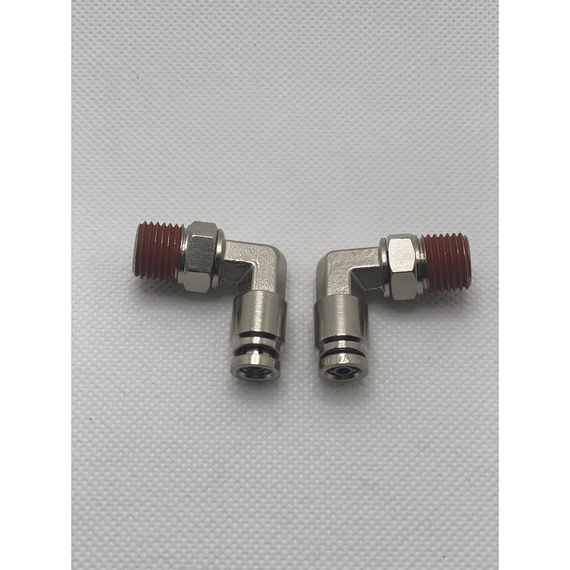 Air Suspension Fittings 2x 1/4" NPT To 1/4" PTC 90