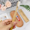 DincherBel Bamboo Toothbrushes Kit Bulk, Disposable Toothbrushes with Toothpaste(6g), Individually
