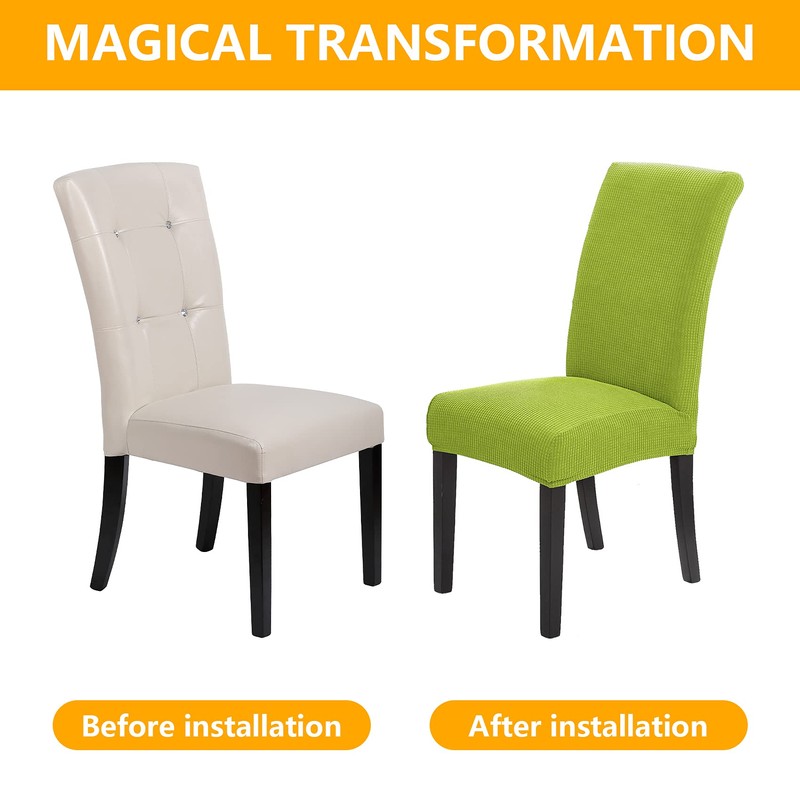 Howhic Chair Covers for Dining Room Set of 4, Stretchy
