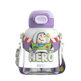 FEIFEI'S BOW Buzz Water Bottle Reusable Kids 700ml PP with straw Lid BPA Free Drinking bottle(Buzz)