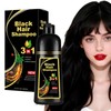 shampoo con tinte 3 en 1,Champú Colorante para Teñir el