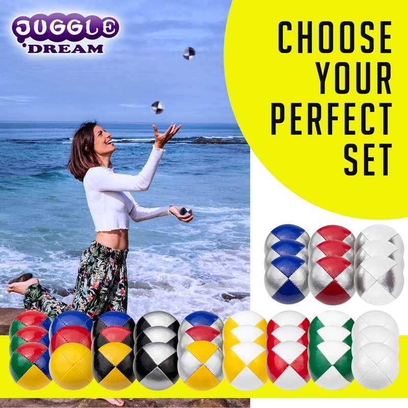 Juggle Dream 3 x Pro Thud Juggling Balls - Set