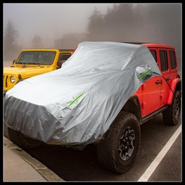 Hihaha Front Half Car Cover Waterproof 280x120cm Outdoor Half Cover for Car Aluminum Film Cotton Silver Tone Durable Material