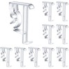 Jetec 2 Inch Valance Clips for Blinds Clear Plastic Valance