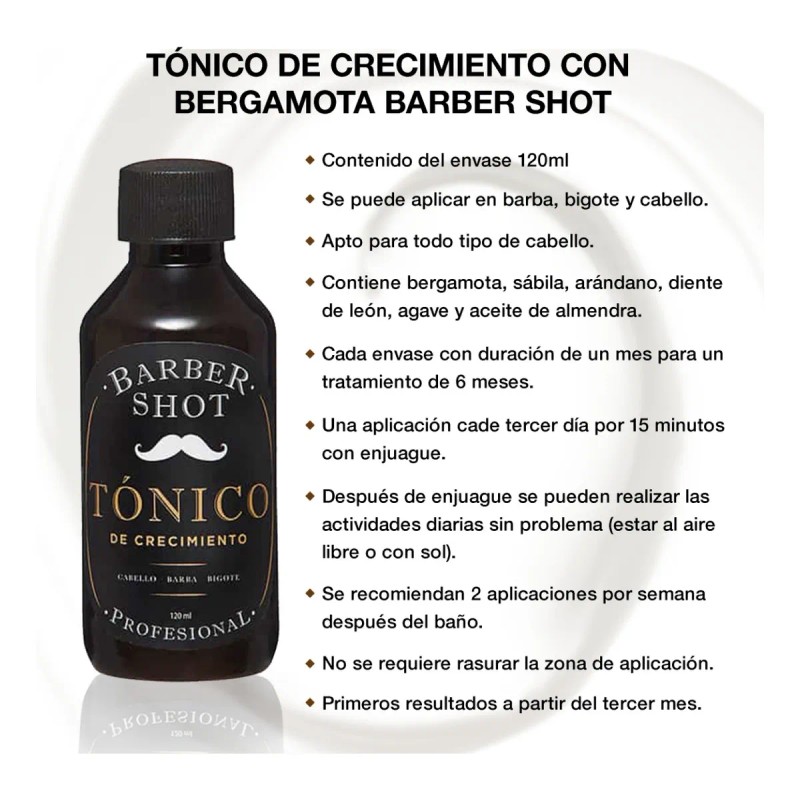 Aceite + Tratamiento Con Bergamota Crecimiento Barba Cabello