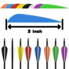 ZSHJG Hunting Arrow Plastic Feathers 3 Inches Fletching Plastic Vanes