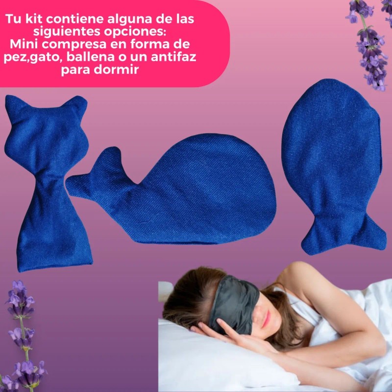 Kit De 5 Compresas Terapéuticas De Semillas Morado