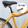 ONIPAX Anti-Theft Bicycle Seat Post Clamp Aluminum Alloy 31.8MM Black