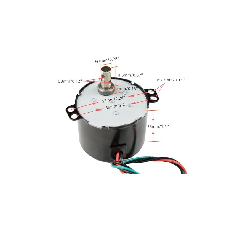 CHANCS Synchronous Gear Motor 50KTYZ 110V 5/6RPM Low Speed Mini
