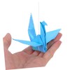 SHINEOFI 3 Strings Premade Origami Paper Crane Garlands Light Blue