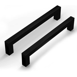 goldenwarm 10 Pack 160mm Black Kitchen Handles Kitchen Cupboard Handles Black Handles Black Drawer Handles Black Cabinet Handles Kitchen Drawer Handles Black Cupboard Handles