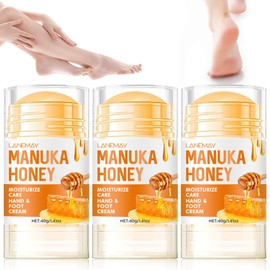 3PCS Urea Cream 60 Percent for Feet, Honey Foot Cream, Foot Cream for Cracked Heels and Dry Skin, Cracked Heel Repair Cream for Skin Care Hands & Feet