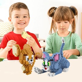 Micro Building Blocks, Micro Blocks Set, Particle Building Block Set, Micro Building Blocks Adults, Classic Cartoon Anime Mini Building Blocks, Nano Micro Mini Blocks, DIY Toy for Adults (C)