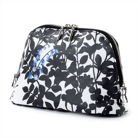 W1002610 Round Pouch (Large) Lily of the Valley Suzuran Botanical Pattern Flower Pattern Cosmetic Pouch Portable Cosmetic Pouch Nylon