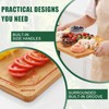 Homaxy Extra Large Organic Bamboo Cutting Boards for Kitchen, 18"x12"