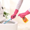 3 Pairs Rubber Cleaning Gloves for Household - Reusable Dishwashing