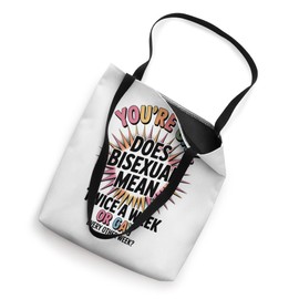 Does Bisexual Mean You're Gay Twice A Week Design Tote Bag