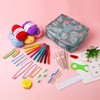 JOZEA 58pcs Crochet Kits, Including 9 Pieces of Crochet Hooks,