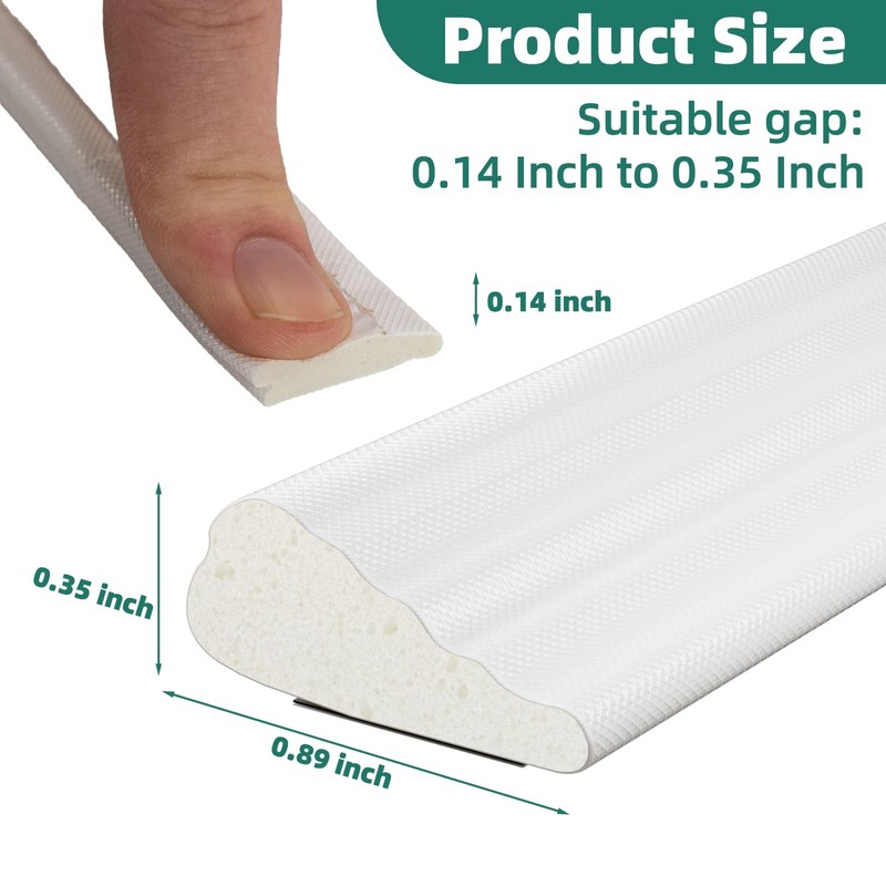 Weather Stripping Door Seal, 118 inch Wedge Window Seal Strip,