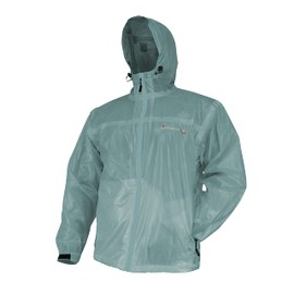 Compass 360 Women's Outdoors Ultra-Pak Waterproof Breathable Rain Jacket with Storage Pocket (Large, Seafoam Green)