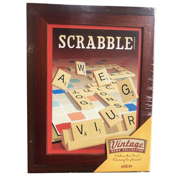 Hasbro Parker Brothers Vintage Game Collection: Wooden Book Box Scrabble