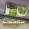 Solid aluminum alloy Mini level ruler portable mini level bubble