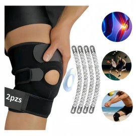 2 Pzs Rodillera Ortopedica De Neopreno Deporte Sujeta Rotul Mxcheckk Negro Color                                                                      