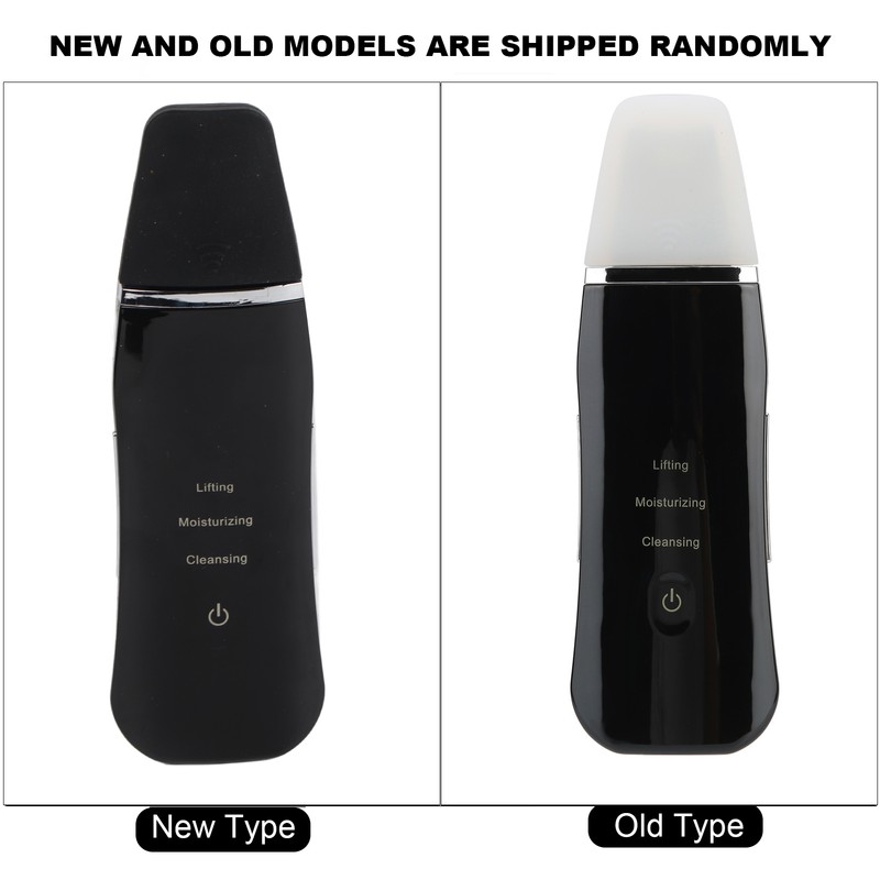Face Skin Scrubber USB Rechargeable Peeling Machine Ultrasonic Exfoliating SkinCare(Black