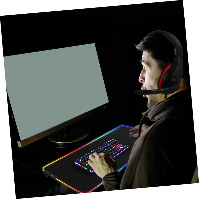OSALADI Gaming Headset Wired Over Ear Headphones with Mic Driver