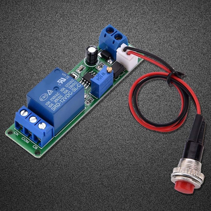 DC 12V Timer Module,Adjustable Timer Delay Turn Off Module Timing