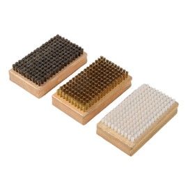 Nagoyuki Snowboard Waxing Brush Steel Wire/Nylon/Horsehair Ski Waxing Brush Snowboard Maintenance Tool