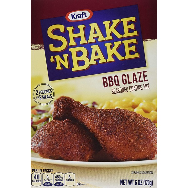 Kraft Shake N Bake Coating Mix, Bbq Glaze, 6 oz