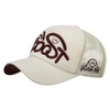 White Fang CZ995 Cap, Embroidered Design, Mesh, Casual Style, Stylish,