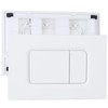 Dual Flush Rectangle Push Button Plate Compatible with TOTO YT920#WH