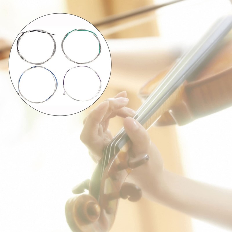 4Pcs Violin Strings,Size 4/4 and 3/4 String Universal Full Set