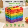 6 Pack Classroom Paper Baskets, Organizing Desk Boho Tray for