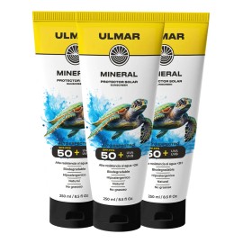 Pack Protector Solar Mineral Ulmar Fps50 Familiar 250ml 3pzs