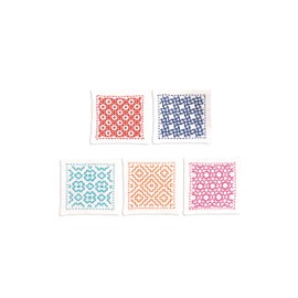 Sashiko kit 5 coasters SK-293