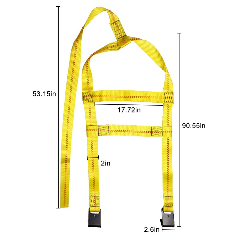 Bang4buck 2 Pieces Tow Dolly Straps, Universal Adjustable Tie Down