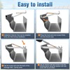 10 Pcs 5 Inch Gutter Hangers with a Pre-Inserted Rust