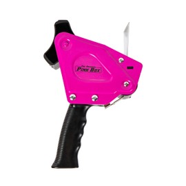 The Orignal Pink Box® Packing Tape Gun Dispenser for 3-Inch Wide Tape, Pink